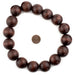 Cocoa Brown Round Natural Wood Beads (24mm) - The Bead Chest