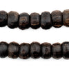 Rondelle Ebony Wood Beads (14mm)