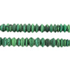 Malachite-Style Stone Saucer Beads (8mm)