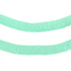 Translucent Aquamarine Vinyl Phono Record Beads (8mm)