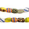 Oval Antique Venetian African Millefiori Trade Beads #15893