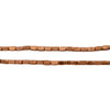 Copper Faceted Rectangle Beads (4x2mm)