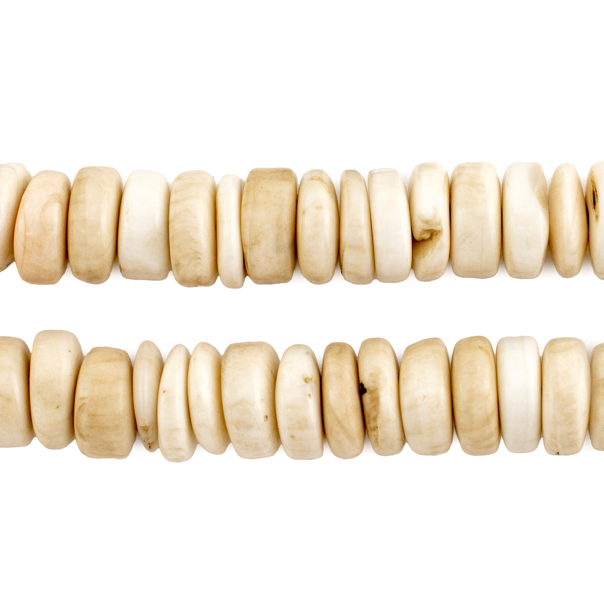 Vintage Style Naga Conch Shell Disk Beads (10mm) — The Bead Chest