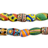 Oval Antique Venetian African Millefiori Trade Beads #15894