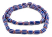 Blue Chevron Beads (14x10mm) - The Bead Chest