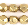 Brass Diamond Cut Hollow Tribal Beads (18mm)