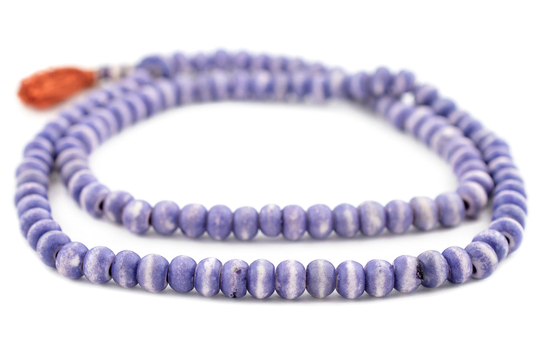 Lavender Rustic Bone Mala Beads (8mm) - The Bead Chest