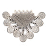 Silver Tribal Coin Dangle Pendant