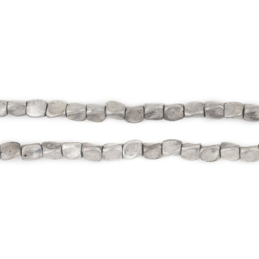 Silver Twisted Nugget Beads (4mm) - The Bead Chest
