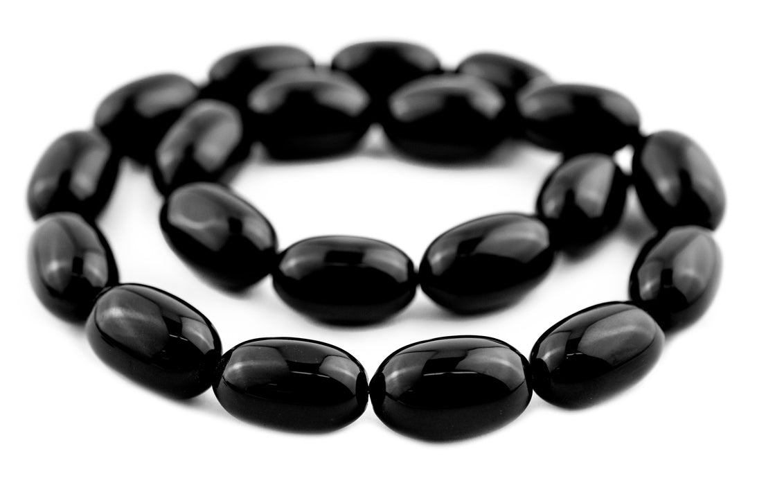 Onyx Capsule Beads (21x13mm) - The Bead Chest