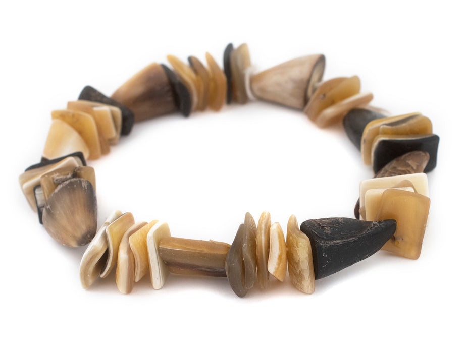 Mixed Shape Natural Horn Beads - The Bead Chest