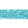 Turquoise Blue Vintage Japanese Rice Pearl Beads (4mm)