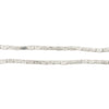Shiny Silver Faceted Rectangle Beads (4x2mm)