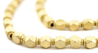 Brass Fancy Diamond Cut Beads (6mm) - The Bead Chest