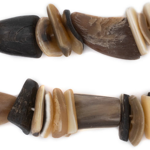 Mixed Shape Natural Horn Beads - The Bead Chest