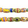 Oval Antique Venetian African Millefiori Trade Beads #15897