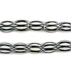 Black & White Watermelon Chevron Beads
