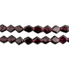 Flat Diamond Garnet Beads (8mm)