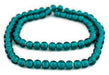 Seafoam Green White Heart Beads (9mm) - The Bead Chest