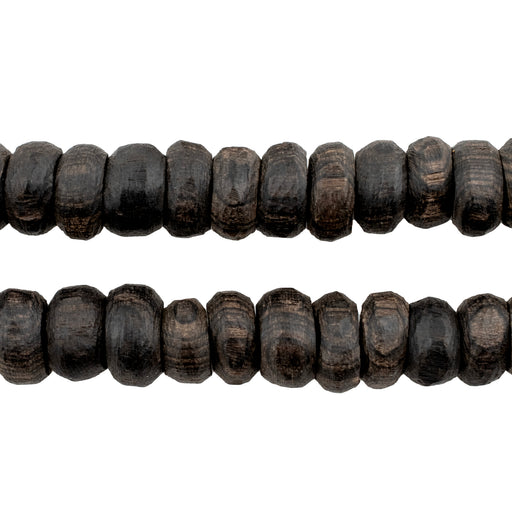Rondelle Ebony Mali Prayer Beads (10mm) - The Bead Chest