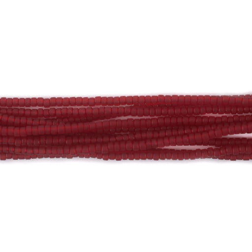 Translucent Red Afghani Tribal Seed Beads (10 Strands) - The Bead Chest