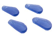 Dark Blue Teardrop Sea Glass Pendants (Set of 4) - The Bead Chest
