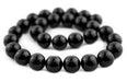 Round Jet Beads (10mm) - The Bead Chest