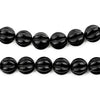 Carved Watermelon Round Onyx Beads (10mm)