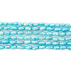 Sky Turquoise Vintage Japanese Rice Pearl Beads (4mm)