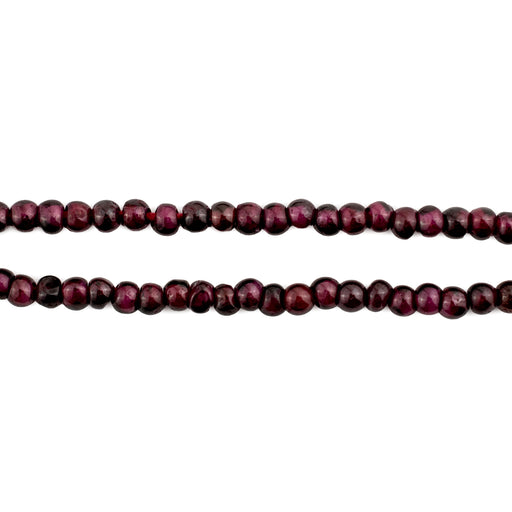 Round Garnet Beads (3-4mm, 36 Inch Strand) - The Bead Chest