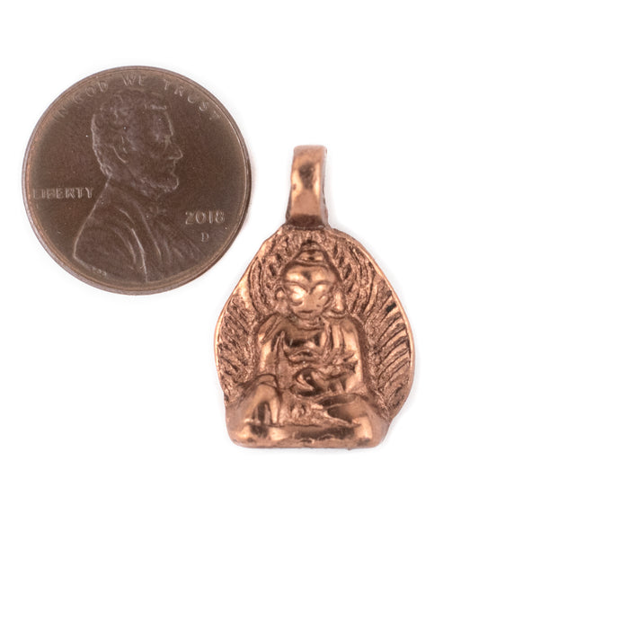 Copper Buddha Pendant (16x25mm) - The Bead Chest