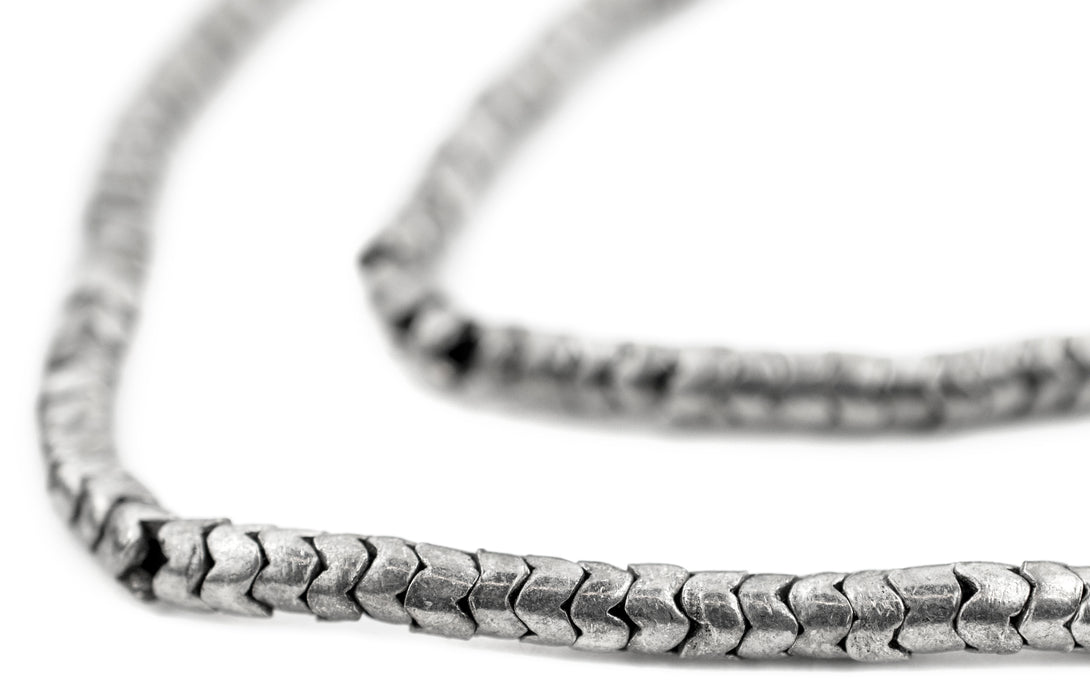 Silver Interlocking Snake Beads (4.5mm) - The Bead Chest