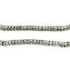 Silver Interlocking Snake Beads (4.5mm)