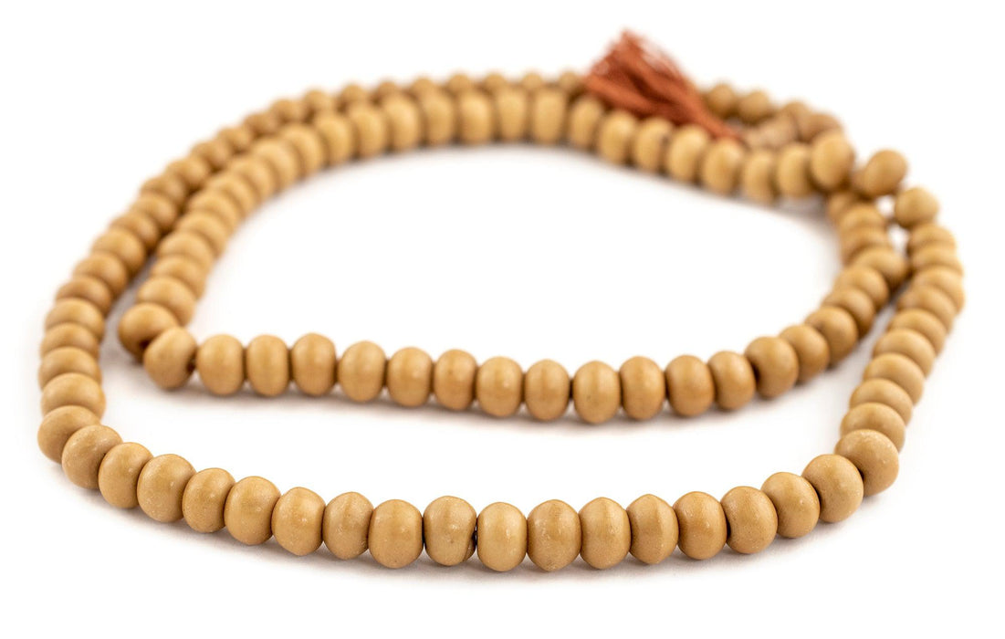 Light Brown Mala Bone Beads (10mm) - The Bead Chest