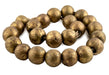Super Jumbo Nigerian Brass Globe Beads (28mm) - The Bead Chest