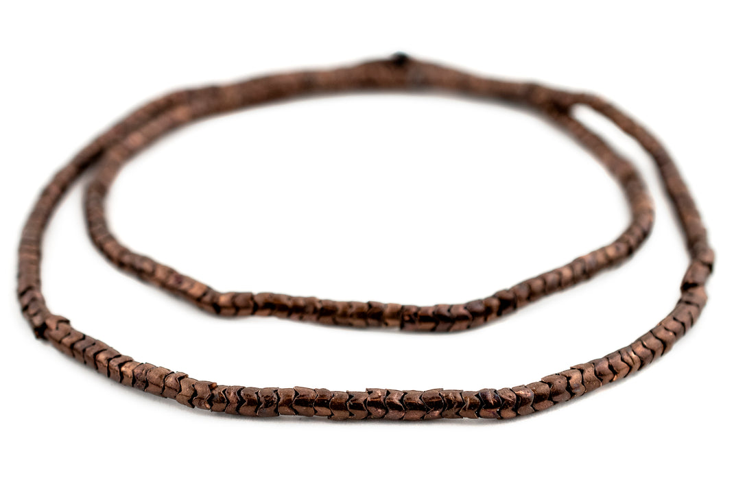 Antiqued Copper Interlocking Snake Beads (4.5mm) - The Bead Chest