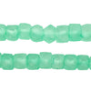 Fern Green Faceted Recycled Java Sea Glass Beads