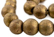 Super Jumbo Nigerian Brass Globe Beads (28mm) - The Bead Chest