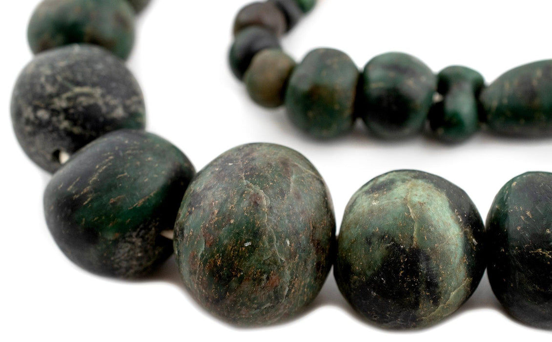 African Serpentine Stone Beads #14575 - The Bead Chest