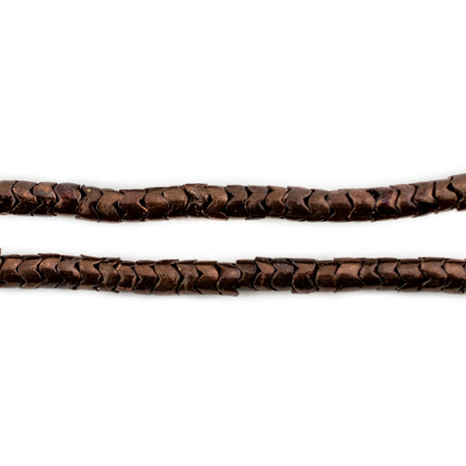 Antiqued Copper Interlocking Snake Beads (4.5mm) - The Bead Chest