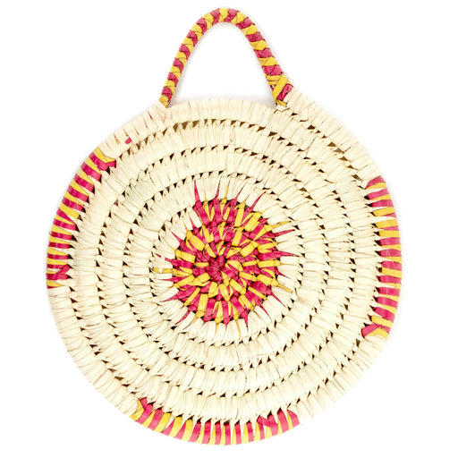 Red & Yellow Woven Basket Wall Art - The Bead Chest