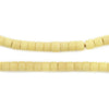 Pastel Yellow Vintage Czech Cylinder Beads (4x6mm)