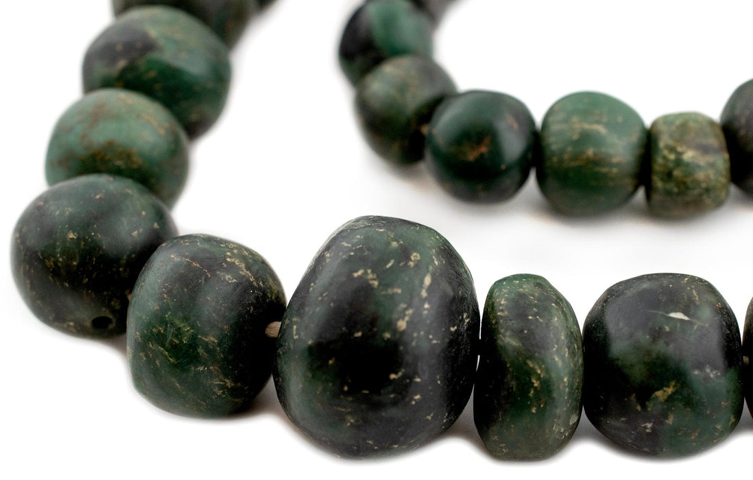 African Serpentine Stone Beads #14577 - The Bead Chest