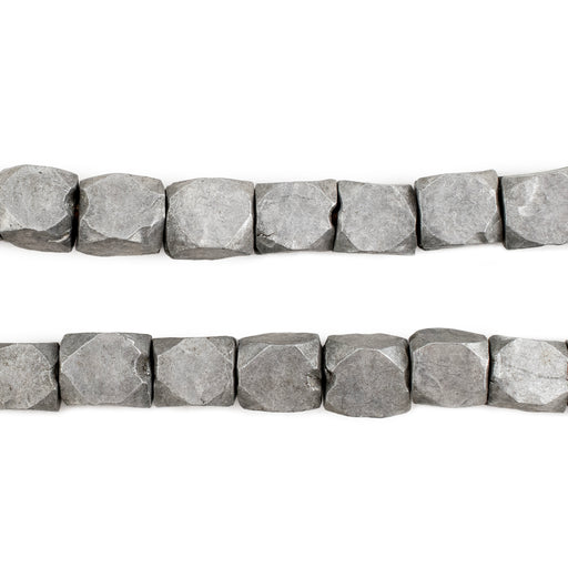 Ethiopian Mursi Aluminum Diamond Cut Beads (8mm) - The Bead Chest