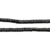 Midnight Black Interlocking Snake Beads (4.5mm)