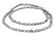 Baule-Style Circular Silver Beads (7mm) - The Bead Chest