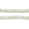 Christmas Ghana Chevron Beads (7mm)
