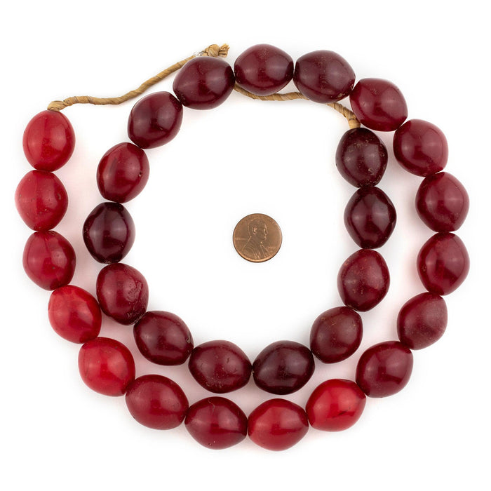 Deep Red Tomato Beads (23x20mm) #13191 - The Bead Chest