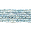 Light Blue Vintage Japanese Rice Pearl Beads (3mm)