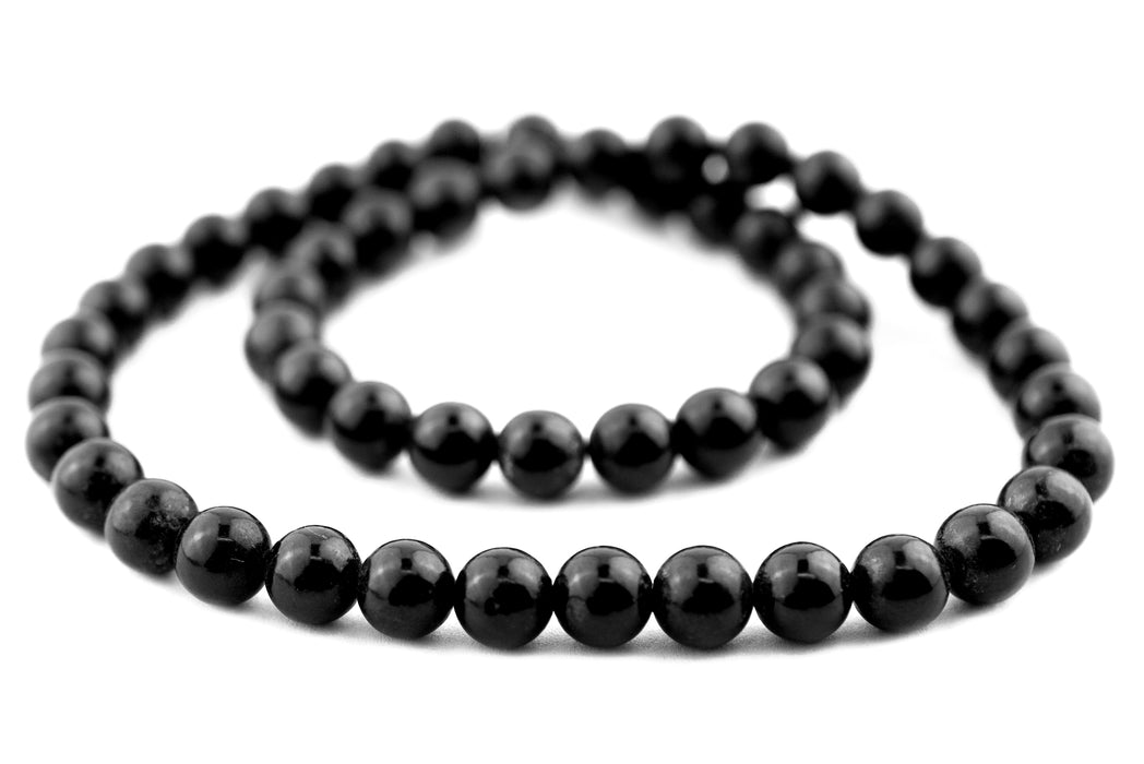 Round Onyx Beads (5-6mm) - The Bead Chest